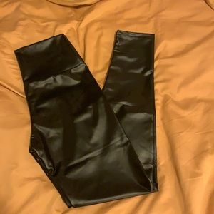 Leather leggings